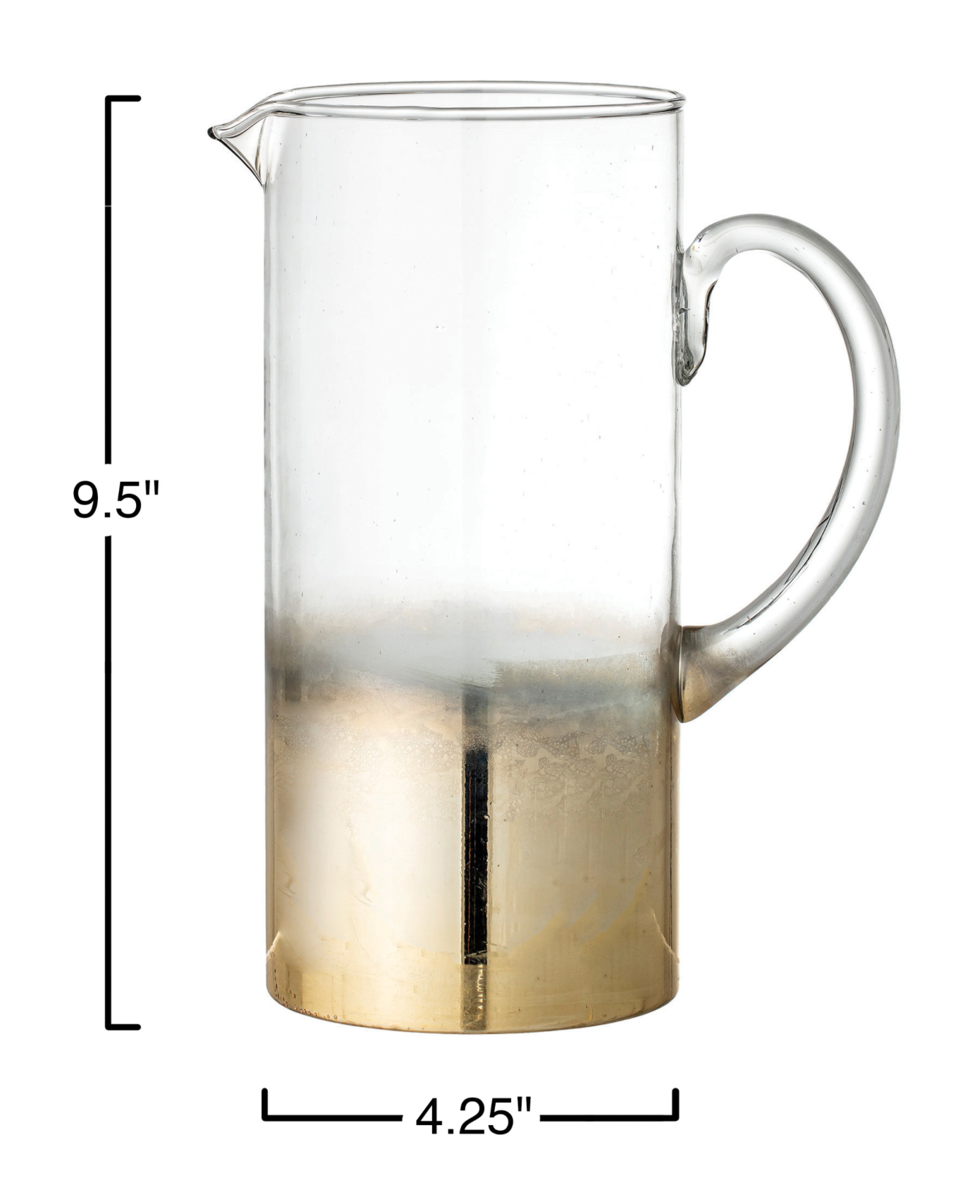 GOLD OMBRE GLASS PITCHER