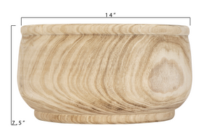 PAULOWNIA WOOD PLATER 14"