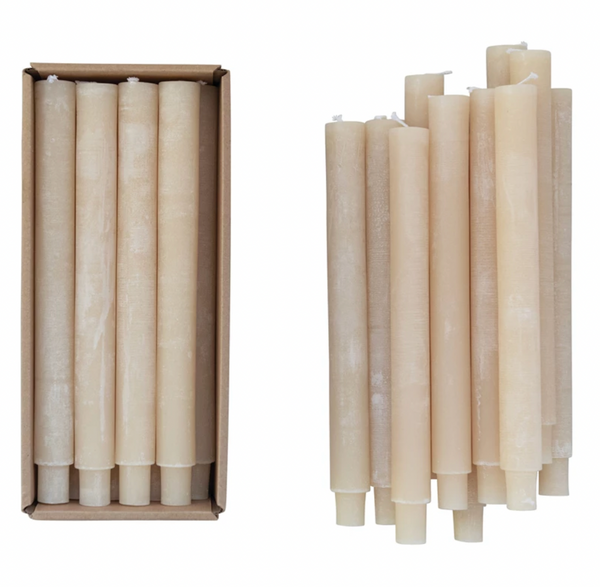 Straight Taper 10 Candles in Ivory Pearlescent - 4 Candles – Caspari